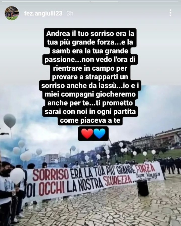Nulla da aggiungere. Ciao Andrea 🙏🏻🔴🔵