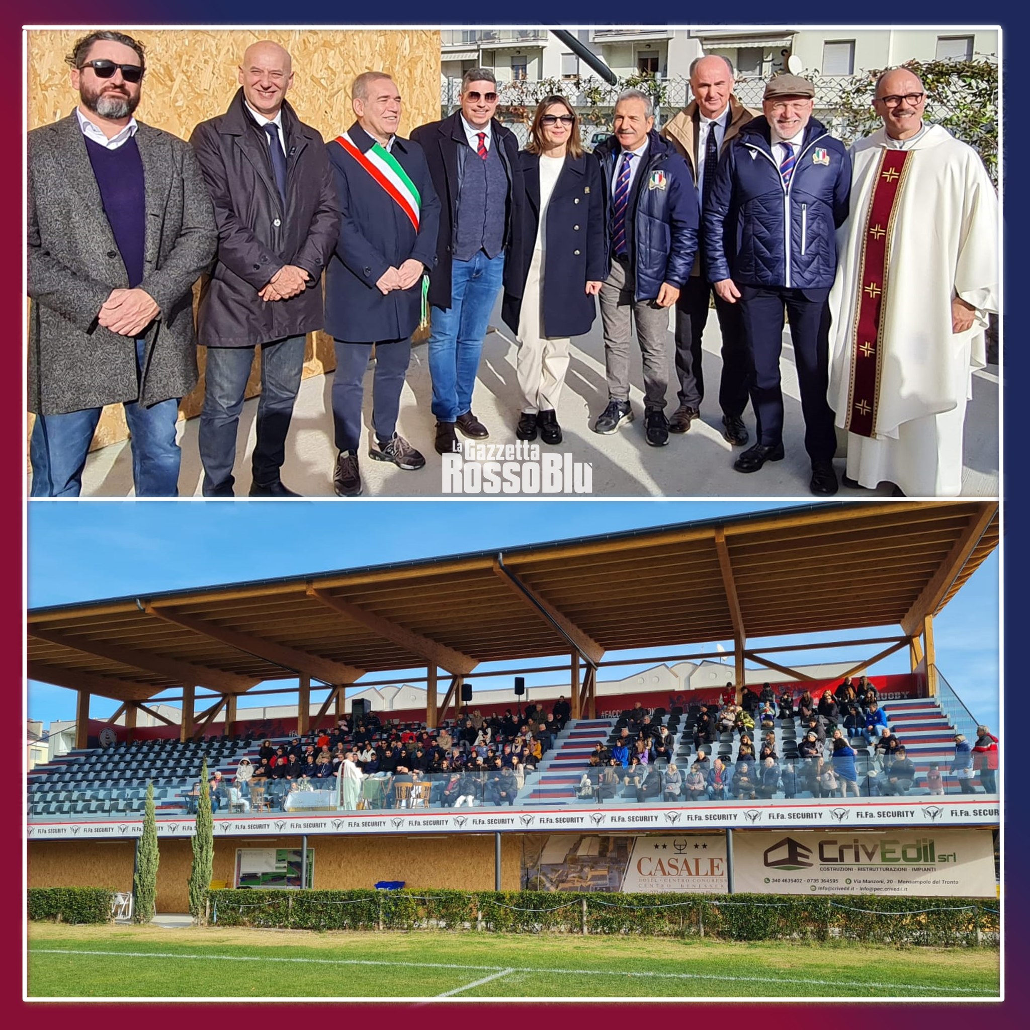 LA NUOVA TRIBUNA 🔝
@unione_rugby_samb 🔴🔵, inaugurata la nuova tribuna del campo Nelson Mandela 🏟
Fi.Fa. Security Network #ursbt #tribuna #campomandela #camponelsonmandela #unionerugbysanbenedetto #ursbt #unionerugbysbt #fifasecurity #rugby #serieb #grb #gazzettarossoblù #lagazzettarossoblù @cittasbt #sanbenedettodeltronto #sanbenedetto #sbt