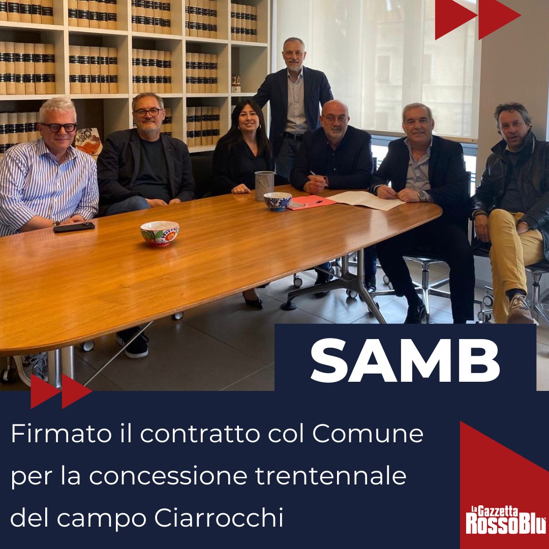 CIARROCCHI ✅
Firmato il contratto per la concessione trentennale del campo Ciarrocchi 🏟️ all'@u.s.sambenedettese 🔴🔵
Foto: @u.s.sambenedettese
#campociarrocchi #campomarcellociarrocchi @sbt.tourism #sanbenedettodeltronto #sanbenedetto #sbt #vittoriomassi #massi #spazzafumo #antoniospazzafumo #grb #gazzettarossoblù #samb #sambenedettese #instagol #instafootball #instasoccer #lagazzettarossoblù #calcio #rossoblù #legapro #seriec