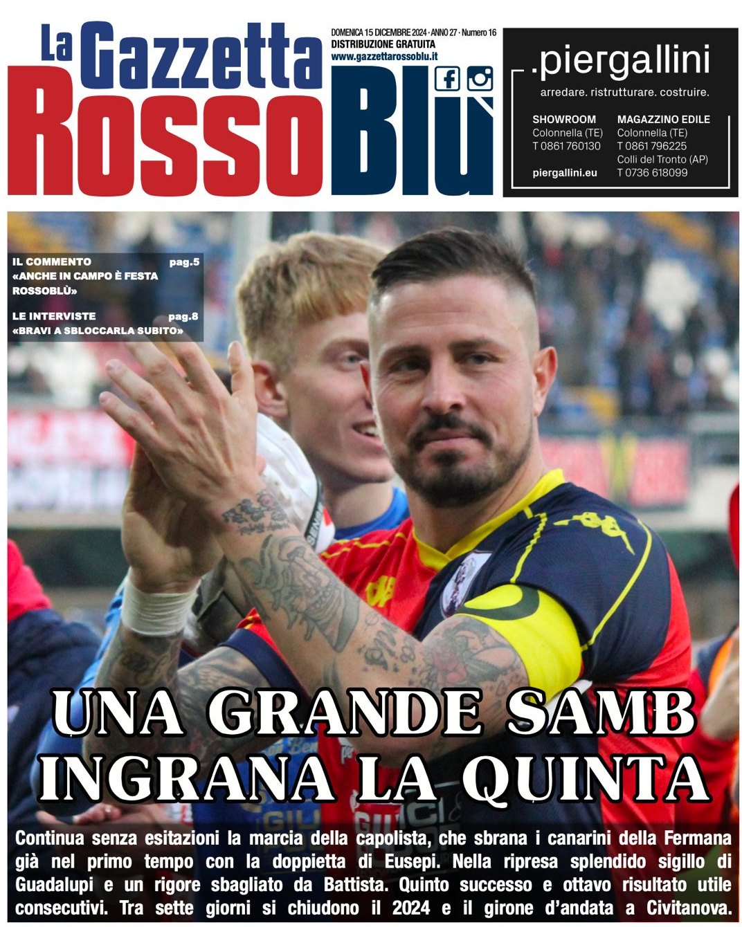 UN ANNO DI SAMB 🗓
Ripercorriamo tutte le tappe del campionato 2024/25 dell'@u.s.sambenedettese 🔴🔵
16^ giornata: la nostra prima pagina dopo Samb-Fermana 📰
#samfer #sambfermana #primapagina #copertina #unannodisamb #grb #gazzettarossoblù #samb #sambenedettese #instagol #instafootball #instasoccer #lagazzettarossoblù #calcio #rossoblù #seried #gironef #lnd #leganazionaledilettanti