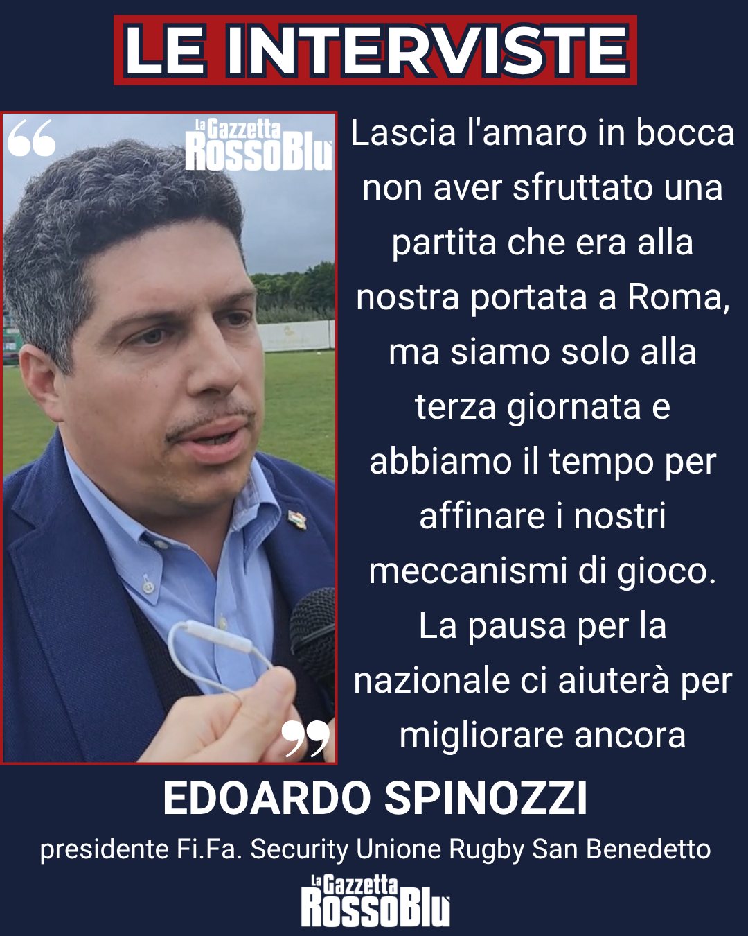 RUGBY 🏉

@unione_rugby_samb 🔴🔵, le parole del presidente @edoardo_spinozzi 🎙

#edoardospinozzi #spinozzi #grb #gazzettarossoblù #samb #sambenedettese #instagol #instafootball #lagazzettarossoblù #calcio #rossoblù #seriec #gironeb #legapro #seriecskywifi