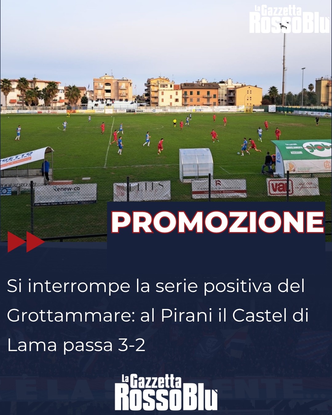 PROMOZIONE ⚽

Il @grottammarecalcio ⚪🔵 vede interrompersi la sua serie positiva: al Pirani il Castel di Lama passa 3-2 ❌

#calcio #marche #promozione #gironeb #grb #lagazzettarossoblù #grottammare #grottammarecastedilama