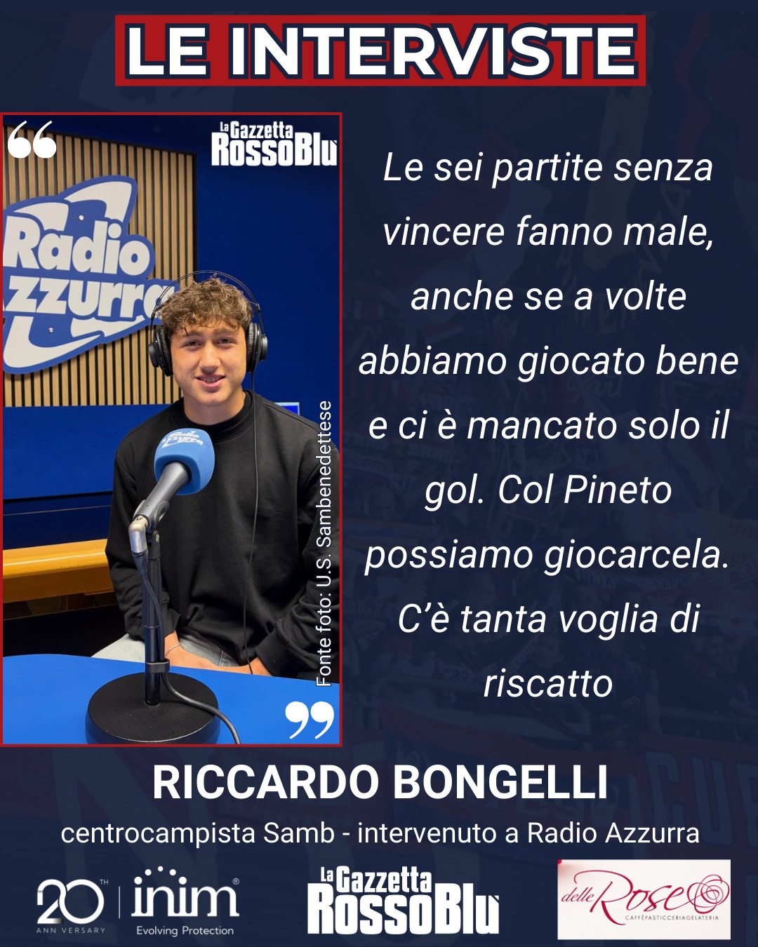 BONGELLI 🎙

@u.s.sambenedettese 🔴🔵, le parole di @bongelli_riccardo intervenuto a Pianeta Samb su @radio__azzurra

#riccardobongelli #bongelli #grb #gazzettarossoblù #samb #sambenedettese #instagol #instafootball #lagazzettarossoblù #calcio #rossoblù #seriec #gironeb #legapro #seriecskywifi