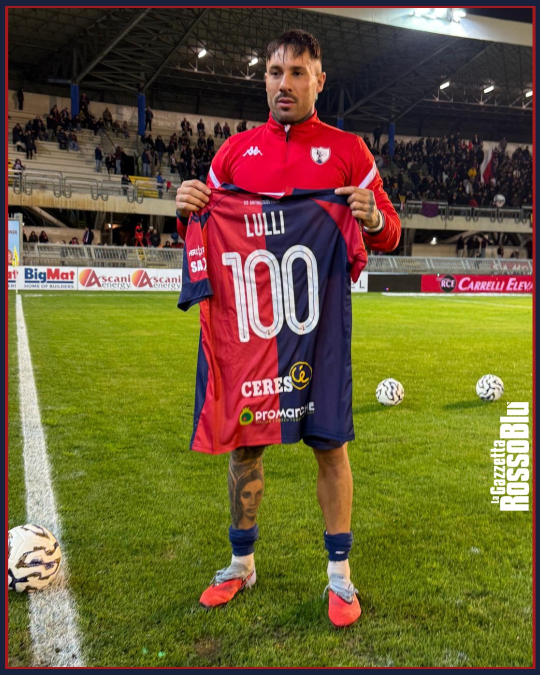 LULLI 💯

Prima della partita con l'Union Brescia, @lucalulli6 è stato omaggiato per le 100 presenze con la maglia dell'@u.s.sambenedettese 🔴🔵

#sambre #sambunionbrescia #sambbrescia #lucalulli #lulli #grb #gazzettarossoblù #samb #sambenedettese #instagol #instafootball #lagazzettarossoblù #calcio #rossoblù #seriec #gironeb #legapro #seriecskywifi @seriec