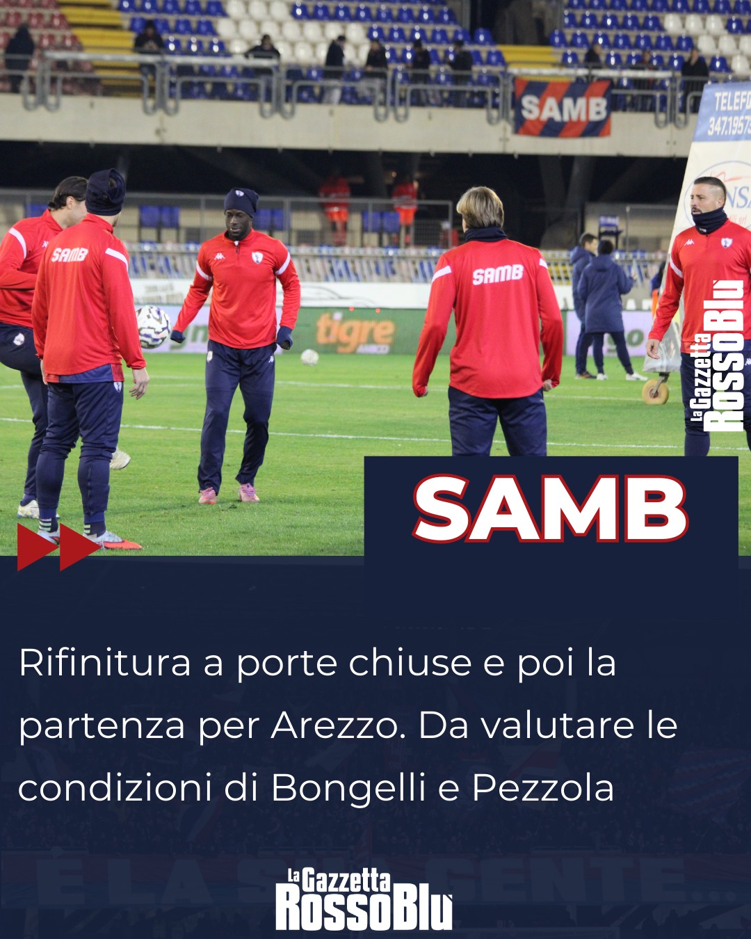 VIGILIA ⏳

@u.s.sambenedettese 🔴🔵, rifinitura a porte chiuse 🔐 e poi partenza per Arezzo

#aresam #arezzosamb #grb #gazzettarossoblù #samb #sambenedettese #instagol #instafootball #lagazzettarossoblù #calcio #rossoblù #seriec #gironeb #legapro #seriecskywifi