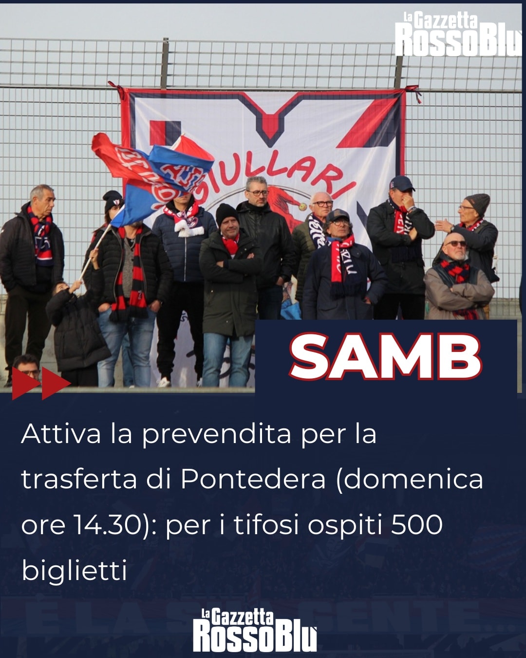PREVENDITA🎫

@u.s.sambenedettese🔴🔵, attiva la prevendita per Pontedera: 500 biglietti per i tifosi ospiti (non è richiesta Samb Card per l'acquisto) 

#Pontedera #samb #pontederasamb #ponsam #seriec #legapro #seriecskywifi