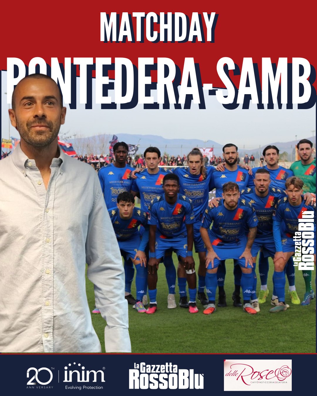 MATCHDAY ❗

18^ giornata 🗓 del girone B di Serie C Sky Wifi: l'@u.s.sambenedettese 🔴🔵 è di scena in casa del Pontedera 🏟 . Fischio d'inizio alle 14:30 allo stadio Mannucci

#ponsam #pontederasamb #matchday  #grb #gazzettarossoblù #samb #sambenedettese #instagol #instafootball #lagazzettarossoblù #calcio #rossoblù #seriec #gironeb #legapro #seriecskywifi @seriec