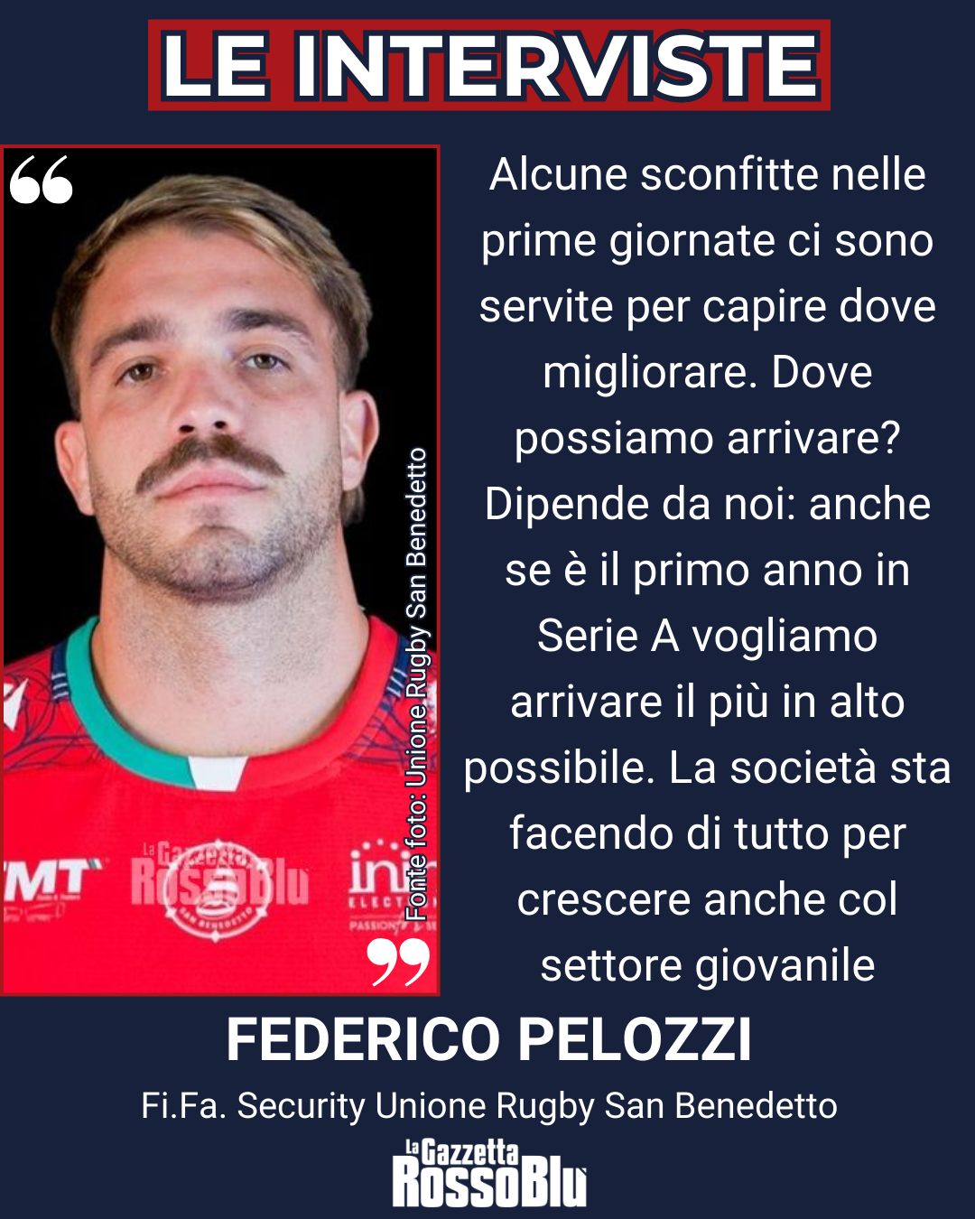 RUGBY 🏉

@unione_rugby_samb 🔴🔵, le parole di @fedepelozzi 🎙

#federicopelozzi #pelozzi #unionerugbysanbenedetto #ursbt #unionerugbysbt #fifasecurity #rugby #seriea #grb #gazzettarossoblù #lagazzettarossoblù