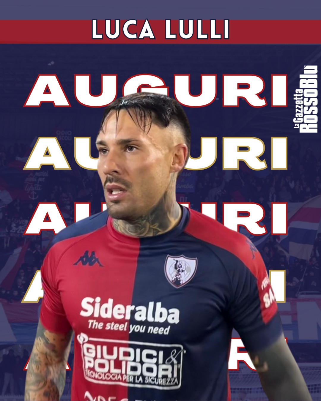 AUGURI LUCA 🎉

Compie oggi 33 anni il centrocampista dell'@u.s.sambenedettese 🔴🔵 @lucalulli6. Tanti auguri!

#lucalulli #lulli #grb #gazzettarossoblù #samb #sambenedettese #instagol #instafootball #lagazzettarossoblù #calcio #rossoblù #seriec #gironeb #legapro #seriecskywifi #happybirthday #birthday #bday #happybday #buoncompleanno #compleanno #tantiauguri