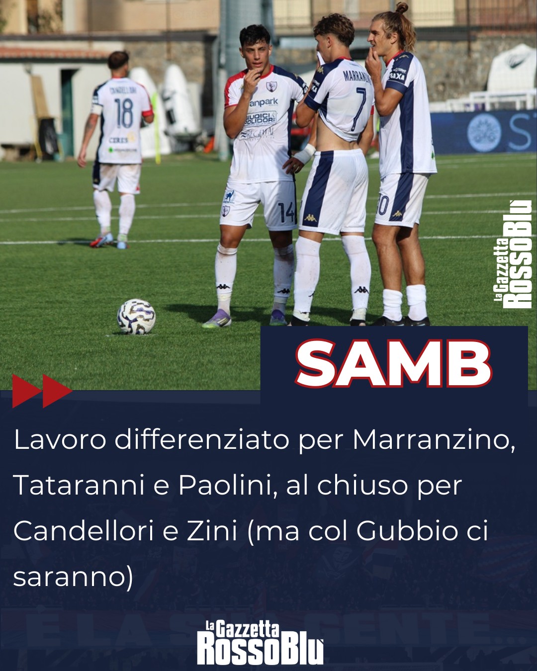 ALLENAMENTO ⚽

@u.s.sambenedettese 🔴🔵 al lavoro in vista del match col Gubbio 🏟: ancora differenziato per Marranzino

#grb #gazzettarossoblù #samb #sambenedettese #instagol #instafootball #lagazzettarossoblù #calcio #rossoblù #seriec #gironeb #legapro #seriecskywifi
