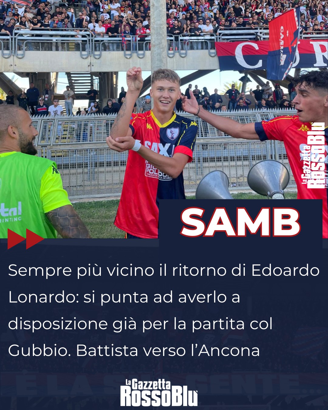 CALCIOMERCATO ⚽💰

@u.s.sambenedettese 🔴🔵, sempre più vicino il ritorno (in prestito) di Lonardo. Battista verso l'Ancona ↪

#calciomercato #mercato #edoardolonardo #lonardo #nazarenobattista #battista #grb #gazzettarossoblù #samb #sambenedettese #instagol #instafootball #lagazzettarossoblù #calcio #rossoblù #seriec #gironeb #legapro #seriecskywifi