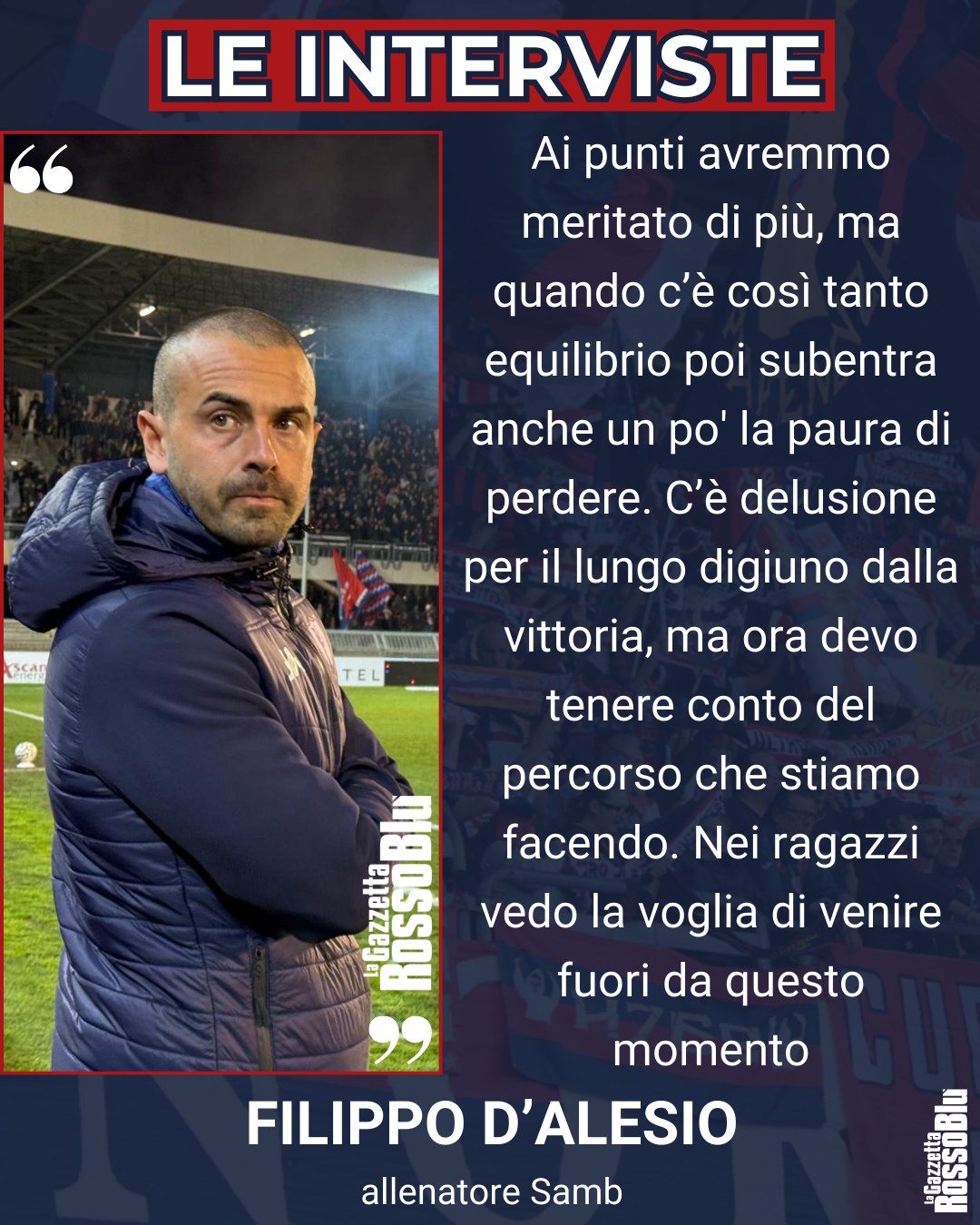 D'ALESIO 🎙

@u.s.sambenedettese 🔴🔵, le parole di Filippo D'Alesio dopo la partita col Gubbio

#samgub #sambgubbio #filippodalesio #dalesio #grb #gazzettarossoblù #samb #sambenedettese #instagol #instafootball #lagazzettarossoblù #calcio #rossoblù #seriec #gironeb #legapro #seriecskywifi