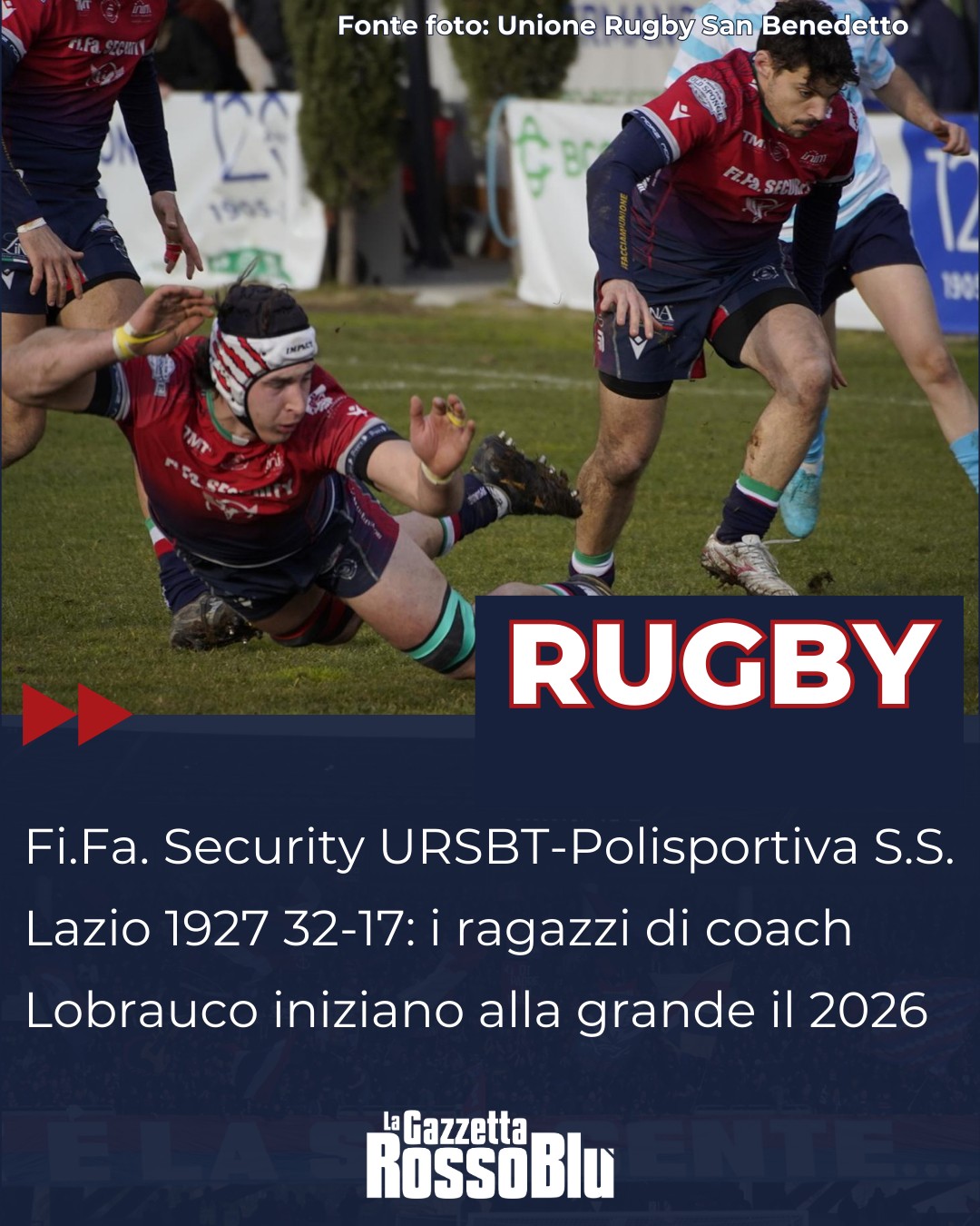 RUGBY 🏉

Dopo la sosta, l'@unione_rugby_samb 🔴🔵 riparte in quarta: festa grande al Mandela con la Polisportiva S.S. Lazio ✅

#unionerugbysanbenedetto #ursbt #unionerugbysbt #fifasecurity #rugby #seriea #grb #gazzettarossoblù #lagazzettarossoblù #polisportivasslazio