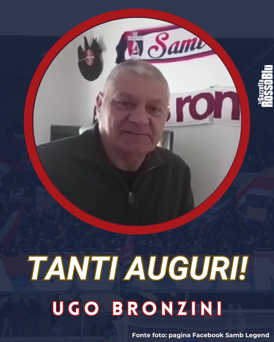 AUGURI UGO 🎉

Compie oggi 63 anni un grandissimo ex Samb 🔴🔵: Ugo Bronzini. Tanti auguri!

#ugobronzini #bronzini #exsamb #grb #gazzettarossoblù #samb #sambenedettese #instagol #instafootball #lagazzettarossoblù #calcio #rossoblù #seriec #gironeb #legapro #seriecskywifi #happybirthday #birthday #bday #happybday #buoncompleanno #compleanno #tantiauguri