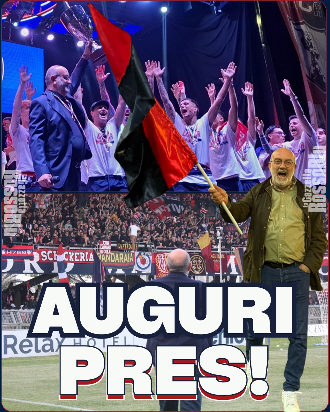 AUGURI PRESIDENTE 🎉

Compie oggi 61 anni il presidente dell'@u.s.sambenedettese 🔴🔵 Vittorio Massi. Tantissimi auguri pres!

#vittoriomassi #massi #grb #gazzettarossoblù #samb #sambenedettese #instagol #instafootball #lagazzettarossoblù #calcio #rossoblù #seriec #gironeb #legapro #seriecskywifi #happybirthday #birthday #bday #happybday #buoncompleanno #compleanno #tantiauguri