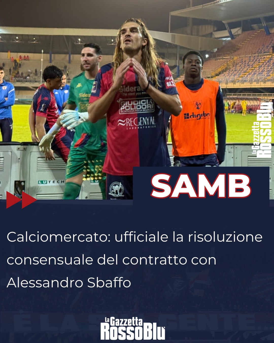 SBAFFO ↪

Si separano le strade dell'@u.s.sambenedettese🔴🔵 e di Alessandro Sbaffo ❌

#alessandrosbaffo #sbaffo #calciomercato #mercato #grb #gazzettarossoblù #samb #sambenedettese #instagol #instafootball #lagazzettarossoblù #calcio #rossoblù #seriec #gironeb #legapro #seriecskywifi