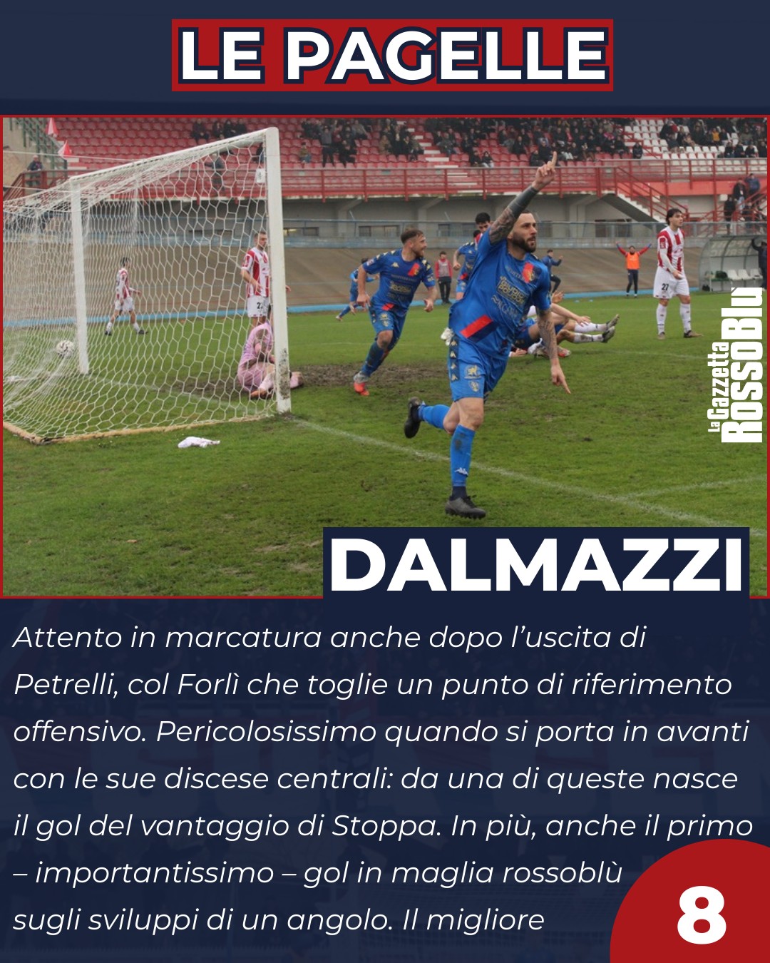 DALMAZZI 🔝

@u.s.sambenedettese 🔴🔵, prestazione maiuscola di @aledalma41 a Forlì 🏟

#alessandrodalmazzi #dalmazzi #forsam #forlìsamb #pagelle #grb #gazzettarossoblù #samb #sambenedettese #instagol #instafootball #lagazzettarossoblù #calcio #rossoblù #seriec #gironeb #legapro #seriecskywifi