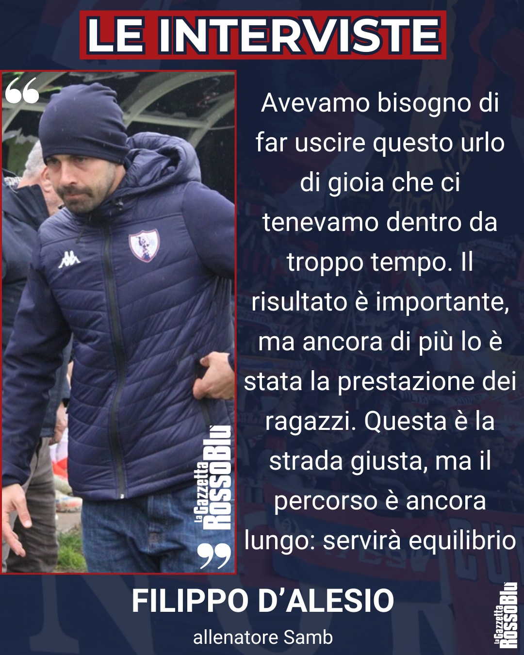 MISTER 🎙

@u.s.sambenedettese 🔴🔵, le parole di mister Filippo D'Alesio dopo la vittoria di Forlì ✅

#filippodalesio #dalesio #forsam #forlìsamb #grb #gazzettarossoblù #samb #sambenedettese #instagol #instafootball #lagazzettarossoblù #calcio #rossoblù #seriec #gironeb #legapro #seriecskywifi