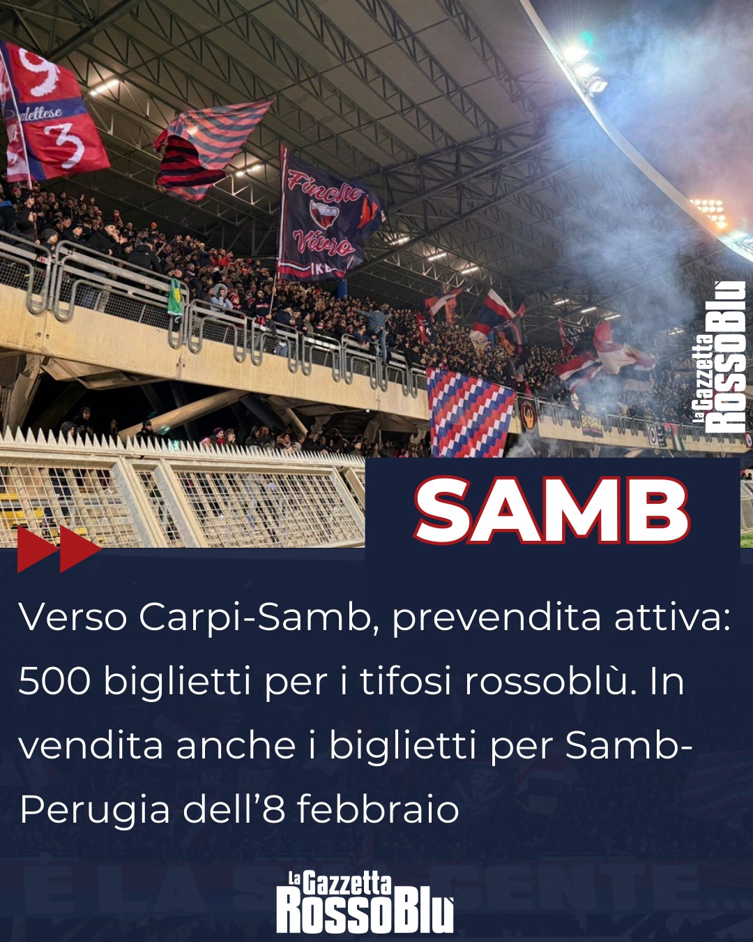PREVENDITA 🎫

@u.s.sambenedettese 🔴🔵, 500 biglietti per la trasferta di Carpi 🛣. Attiva anche la prevendita per la partita casalinga col Perugia del prossimo 8 febbraio🏟

#carsam #carpisamb #samper #sambperugia #prevendita #grb #gazzettarossoblù #samb #sambenedettese #instagol #instafootball #lagazzettarossoblù #calcio #rossoblù #seriec #gironeb #legapro #seriecskywifi