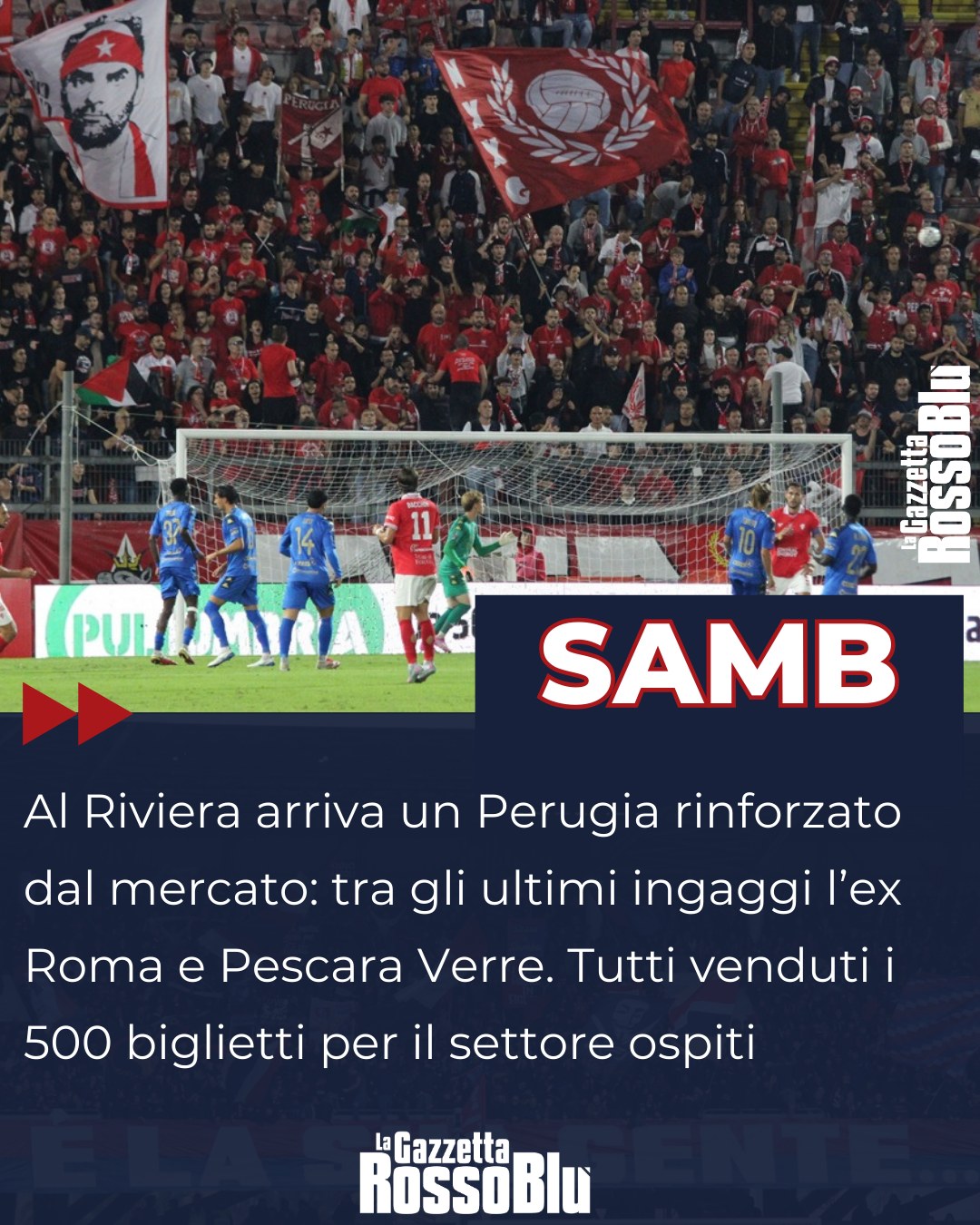 PERUGIA 🔎

Per il Perugia un calciomercato invernale da protagonista (tra gli ultimi ingaggi quelli dei centrocampisti Verre e Ladinetti) e 500 tifosi al seguito

#persam #perugiasamb #perugia #grb #gazzettarossoblù #samb #sambenedettese #instagol #instafootball #lagazzettarossoblù #calcio #rossoblù #seriec #gironeb #legapro #seriecskywifi