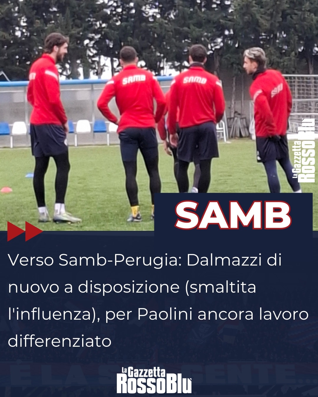 (QUASI) AL COMPLETO💪

Verso U.S. Sambenedettese🔴🔵-Perugia, D'Alesio ritrova Dalmazzi (influenza smaltita), Zini e Lepri (squalifica scontata). Paolini ancora a parte

#samb #sambperugia #samper #seriec #legapro #Rivieradellepalme