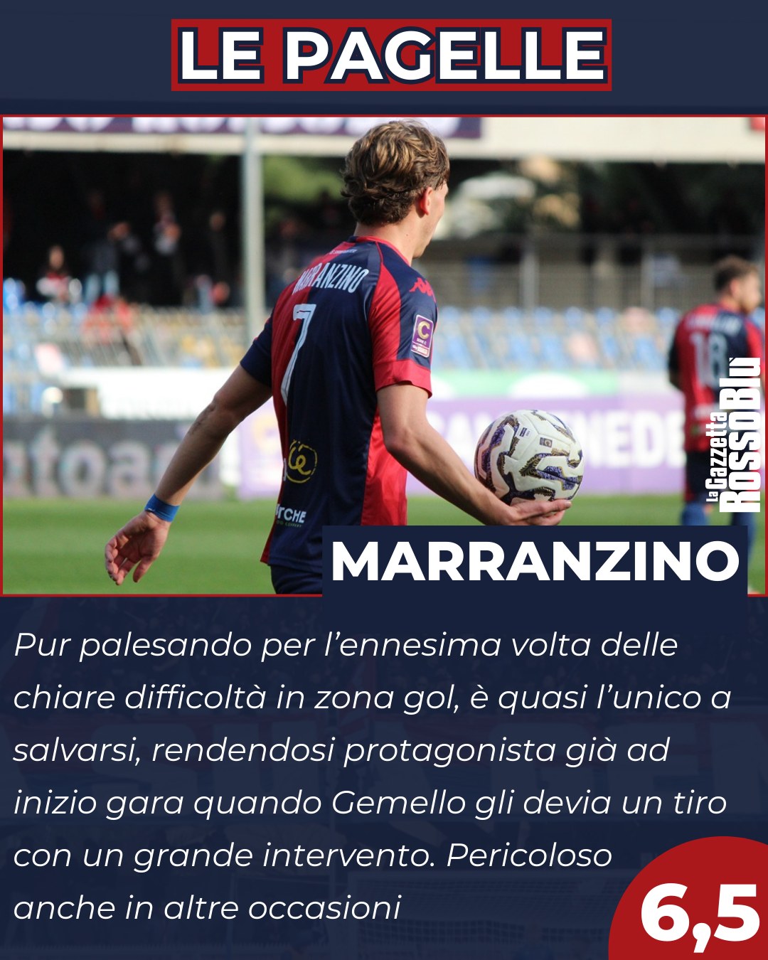 MARRANZINO ✅

@u.s.sambenedettese 🔴🔵, Marranzino tra i pochissimi a salvarsi nel grigiore della partita col Perugia ❌

#samper #sambperugia #pagelle #pasqualemarranzino #marranzino #grb #gazzettarossoblù #samb #sambenedettese #instagol #instafootball #lagazzettarossoblù #calcio #rossoblù #seriec #gironeb #legapro #seriecskywifi