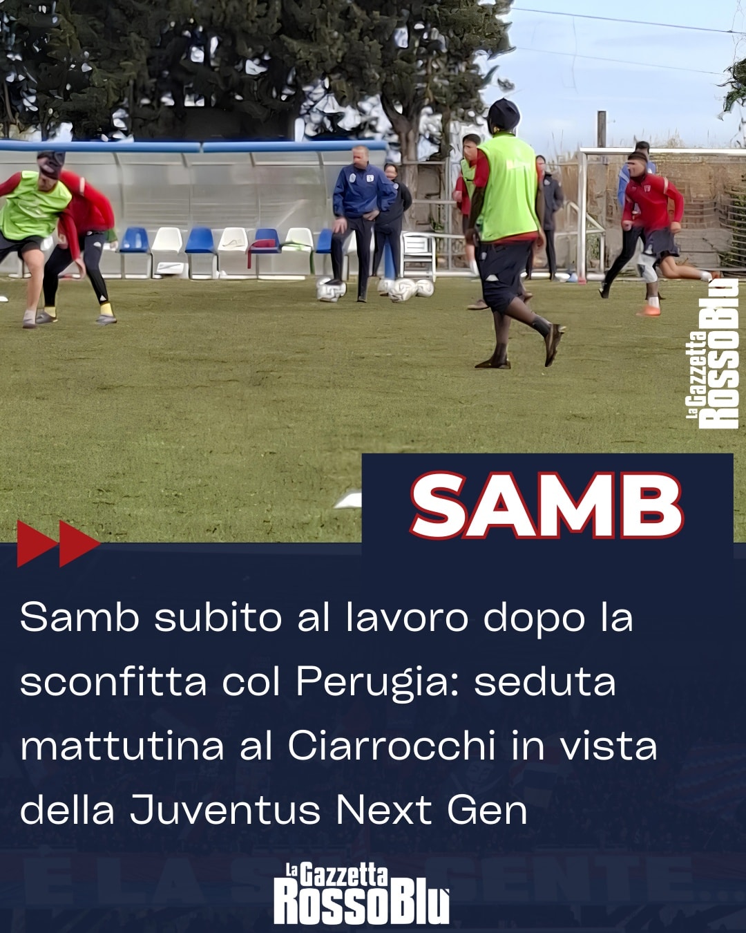 VERSO ALESSANDRIA🏃‍♂️

Dopo il tonfo interno col Perugia, la U.S. Sambenedettese🔴🔵 torna ad allenarsi agli ordini di mister D'Alesio