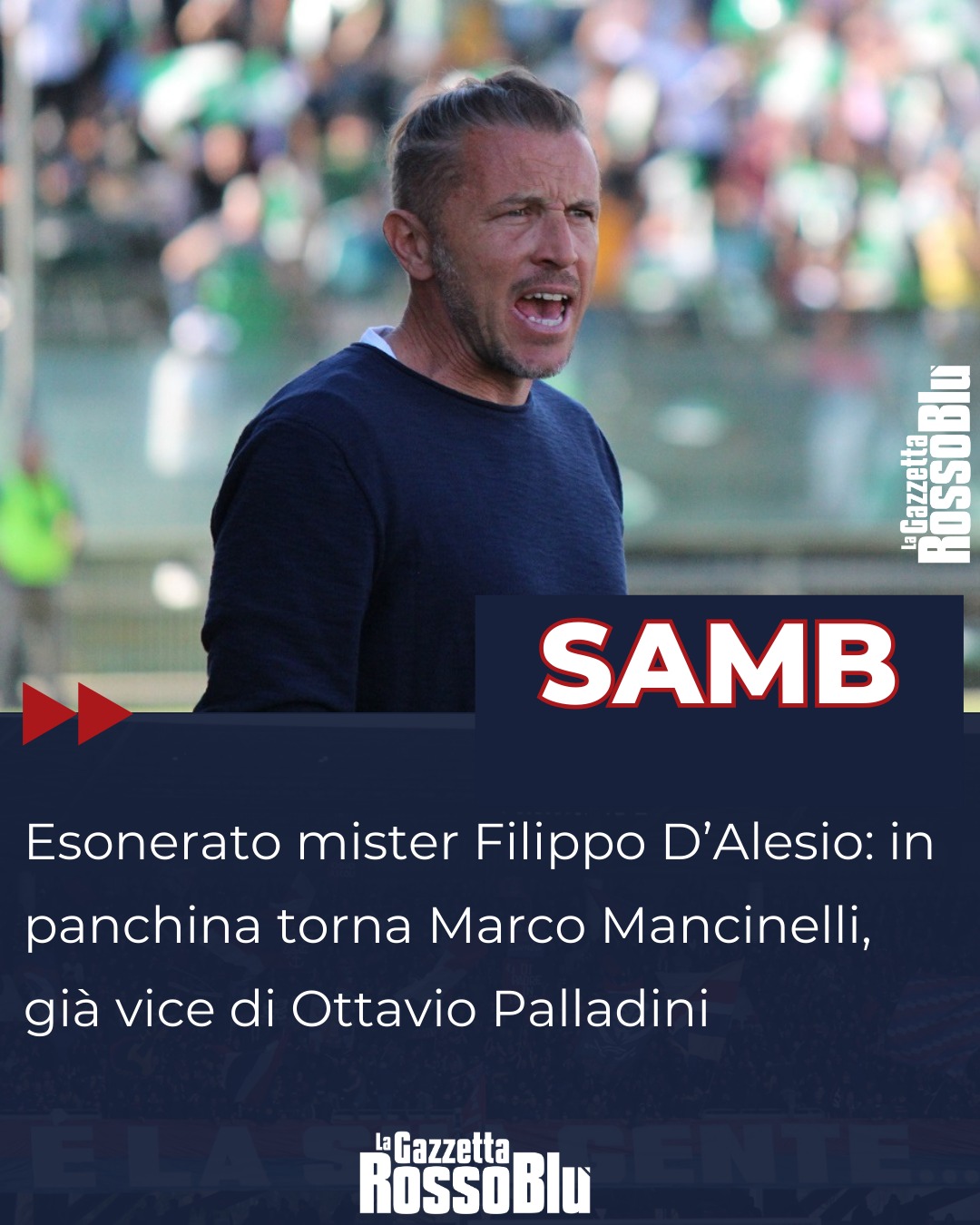 RIBALTONE 🔄

@u.s.sambenedettese 🔴🔵, a notte fonda arriva il ribaltone: esonerato Filippo D'Alesio ❌, alla guida della prima squadra torna Marco Mancinelli 🔙

#filippodalesio #dalesio #marcomancinelli #mancinelli #grb #gazzettarossoblù #samb #sambenedettese #instagol #instafootball #lagazzettarossoblù #calcio #rossoblù #seriec #gironeb #legapro #seriecskywifi