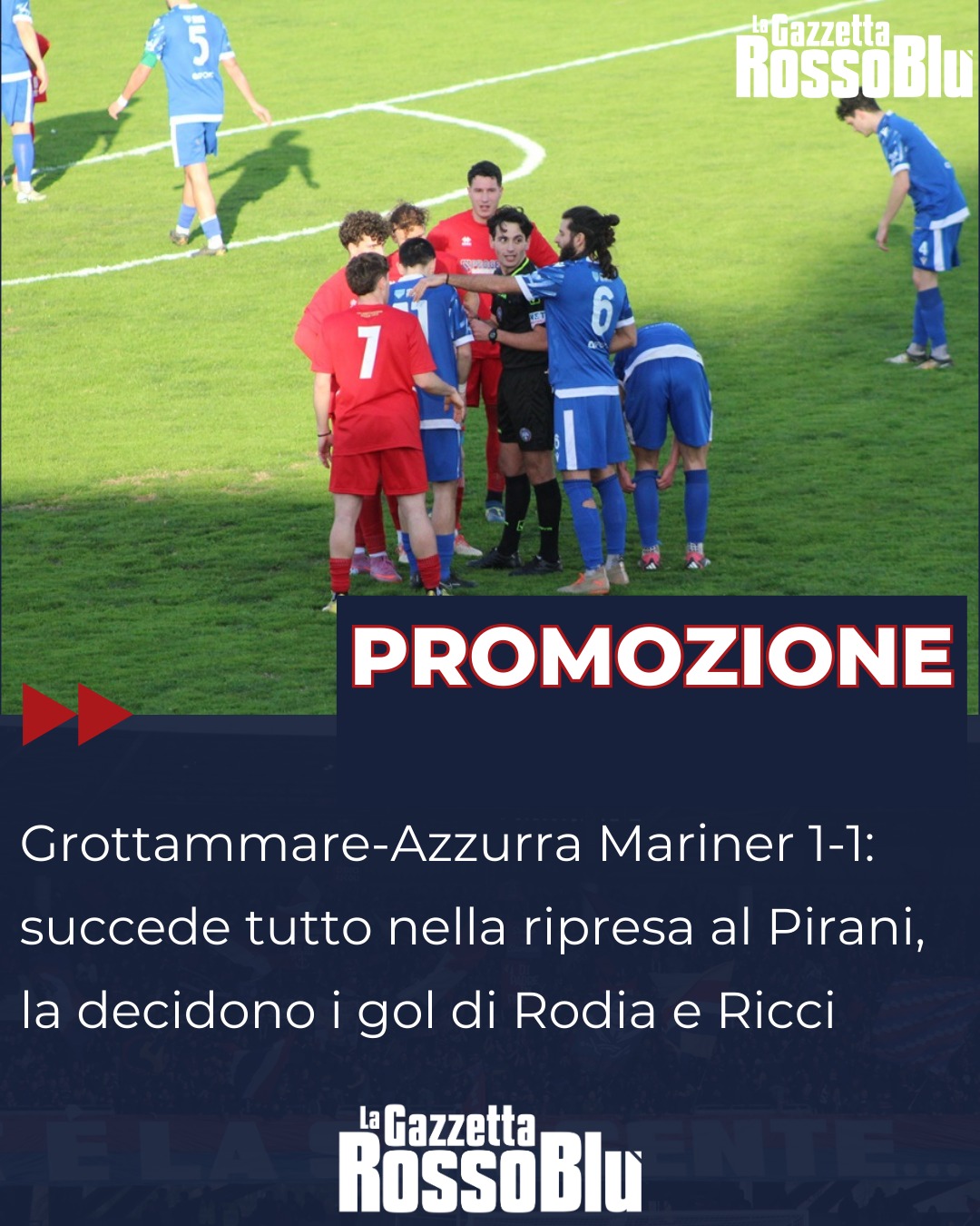 PROMOZIONE ⚽

Finisce in parità il derby tra @grottammarecalcio e @azzurramariner: al Pirani 🏟 decidono i gol di Rodia e Ricci nella secondo tempo

#grottammareazzurramariner #azzurramariner #calcio #marche #promozione #gironeb #grottammare #grottammarecalcio #grb #lagazzettarossoblù