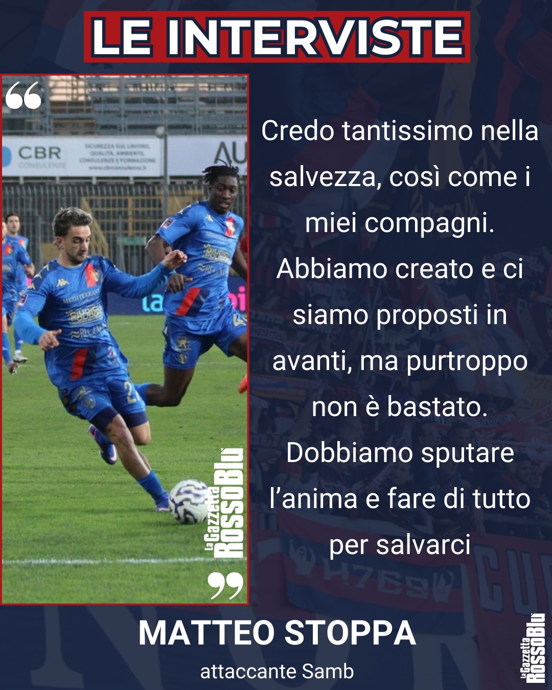 STOPPA 🎙

@u.s.sambenedettese 🔴🔵, le parole di Matteo Stoppa dopo il KO di Ravenna ❌

#matteostoppa #stoppa #ravsam #ravennasamb #grb #gazzettarossoblù #samb #sambenedettese #instagol #instafootball #lagazzettarossoblù #calcio #rossoblù #seriec #gironeb #legapro #seriecskywifi
