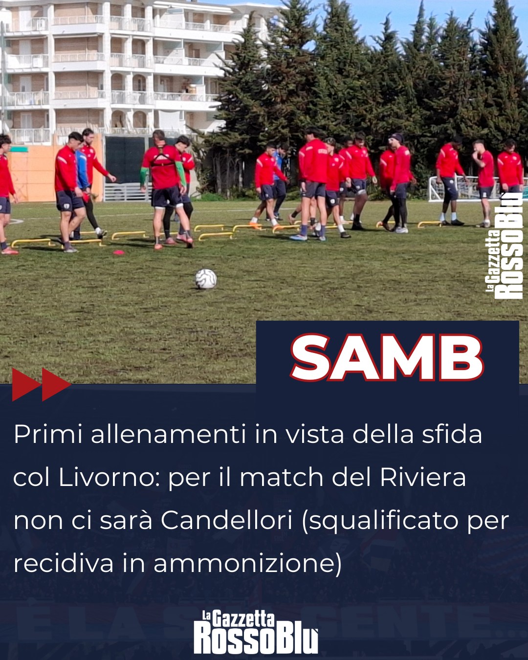 @u.s.sambenedettese 🔴🔵 con la testa alla sfida col Livorno: non ci sarà lo squalificato Candellori ❌

#samliv #samblivorno #kevincandellori #candellori #grb #gazzettarossoblù #samb #sambenedettese #instagol #instafootball #lagazzettarossoblù #calcio #rossoblù #seriec #gironeb #legapro #seriecskywifi
