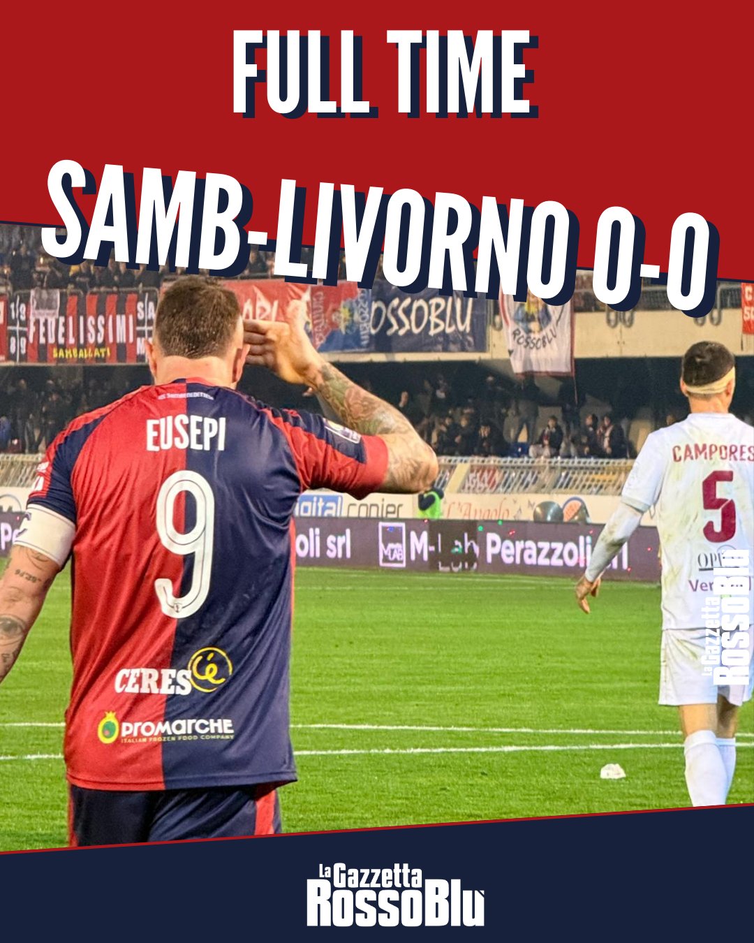 FINITA ❗❗

Nessun gol tra @u.s.sambenedettese 🔴🔵 e Livorno: finisce 0-0 al Riviera delle Palme 🏟

#samliv #samblivorno #grb #gazzettarossoblù #samb #sambenedettese #instagol #instafootball #lagazzettarossoblù #calcio #rossoblù #seriec #gironeb #legapro #seriecskywifi