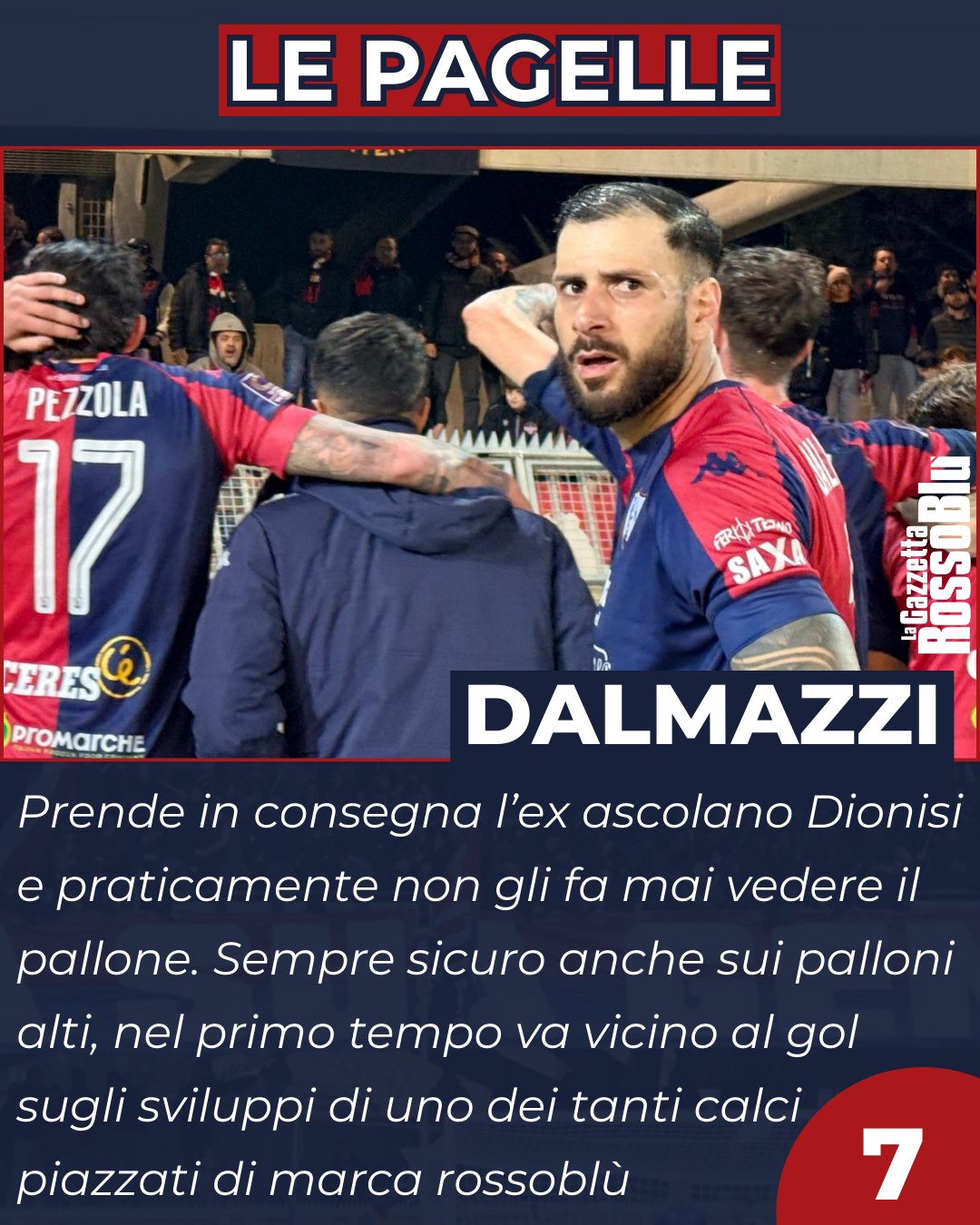 DALMAZZI 💪🏻

@u.s.sambenedettese 🔴🔵, @aledalma41 tra i migliori 📈 nel match col Livorno

#samliv #samblivorno #pagelle #stadiorivieradellepalme #alessandrodalmazzi #dalmazzi #grb #gazzettarossoblù #samb #sambenedettese #instagol #instafootball #lagazzettarossoblù #calcio #rossoblù #seriec #gironeb #legapro #seriecskywifi