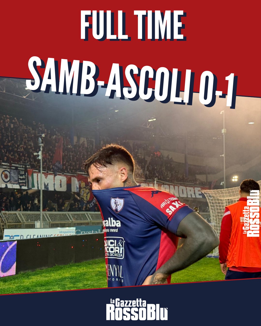 FINITA

L'U.S. Sambenedettese ci mette il cuore, anche in dieci, ma l'Ascoli passa nel finale con un gol di Corazza: 0-1 al Riviera delle Palme

#samasc #sambascoli #grb #gazzettarossoblù #samb #sambenedettese #instagol #instafootball #lagazzettarossoblù #calcio #rossoblù #seriec #gironeb #legapro #seriecskywifi