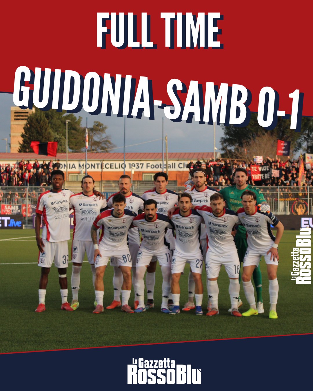 FINITA ‼

L'@u.s.sambenedettese 🔴🔵 torna finalmente alla vittoria! In casa del Guidonia Montecelio decide un gol di Eusepi 🎯: 1-0

#guisam #guidoniasamb #matchresult #grb #gazzettarossoblù #samb #sambenedettese #instagol #instafootball #lagazzettarossoblù #calcio #rossoblù #seriec #gironeb #legapro #seriecskywifi