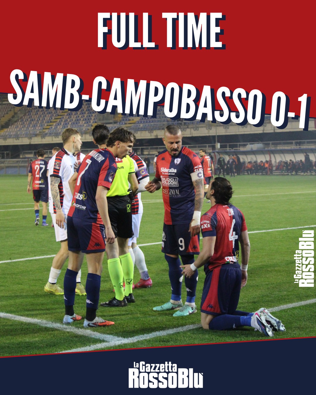 FINITA ‼

L'@u.s.sambenedettese 🔴🔵 viene sconfitta dal Campobasso: 1-0 al Riviera, decide il gol di Magnaghi nel primo tempo

#samcam #sambcampobasso #grb #gazzettarossoblù #samb #sambenedettese #instagol #instafootball #lagazzettarossoblù #calcio #rossoblù #seriec #gironeb #legapro #seriecskywifi