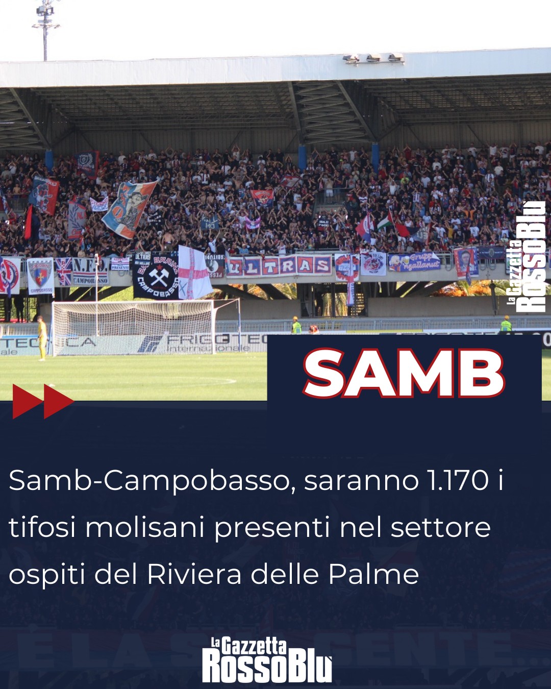 PREVENDITA 🎫

Saranno più di 1.000 i tifosi del Campobasso presenti domani al Riviera delle Palme 🏟

#samcam #sambcampobasso #stadiorivieradellepalme #prevendita #grb #gazzettarossoblù #samb #sambenedettese #instagol #instafootball #lagazzettarossoblù #calcio #rossoblù #seriec #gironeb #legapro #seriecskywifi