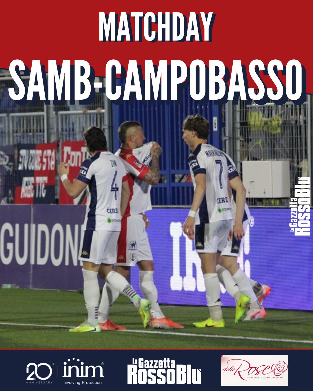 MATCHDAY ❗

32^ giornata del girone B di Serie C Sky Wifi: l'@u.s.sambenedettese 🔴🔵 ospita il Campobasso al Riviera delle Palme 🏟. Fischio d'inizio alle ore 20:30

#samcam #sambcampobasso #matchday #stadiorivieradellepalme #grb #gazzettarossoblù #samb #sambenedettese #instagol #instafootball #lagazzettarossoblù #calcio #rossoblù #seriec #gironeb #legapro #seriecskywifi