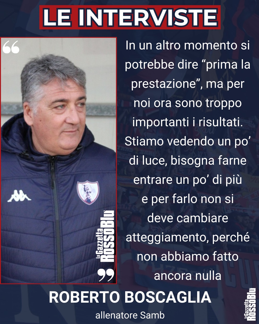 MISTER 🎙

@u.s.sambenedettese 🔴🔵, le parole di mister Roberto Boscaglia prima della sfida col Campobasso 🏟

#samcam #sambcampobasso #robertoboscaglia #boscaglia #grb #gazzettarossoblù #samb #sambenedettese #instagol #instafootball #lagazzettarossoblù #calcio #rossoblù #seriec #gironeb #legapro #seriecskywifi