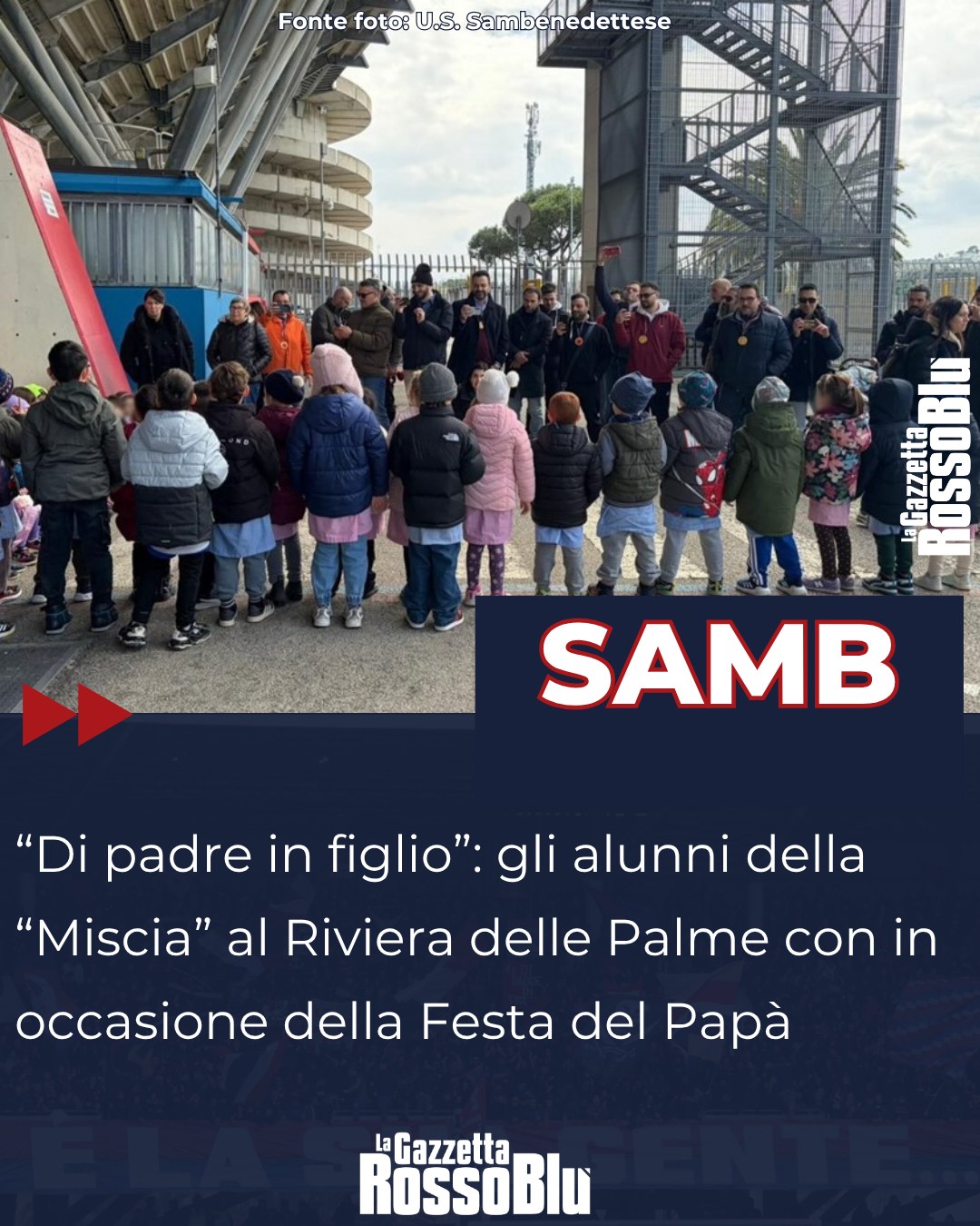 DI PADRE IN FIGLIO 🧬

L'iniziativa dell'@u.s.sambenedettese 🔴🔵 in occasione della Festa del Papà

#festadelpapà #fathersday #dipadreinfiglio #grb #gazzettarossoblù #samb #sambenedettese #instagol #instafootball #lagazzettarossoblù #calcio #rossoblù #seriec #gironeb #legapro #seriecskywifi