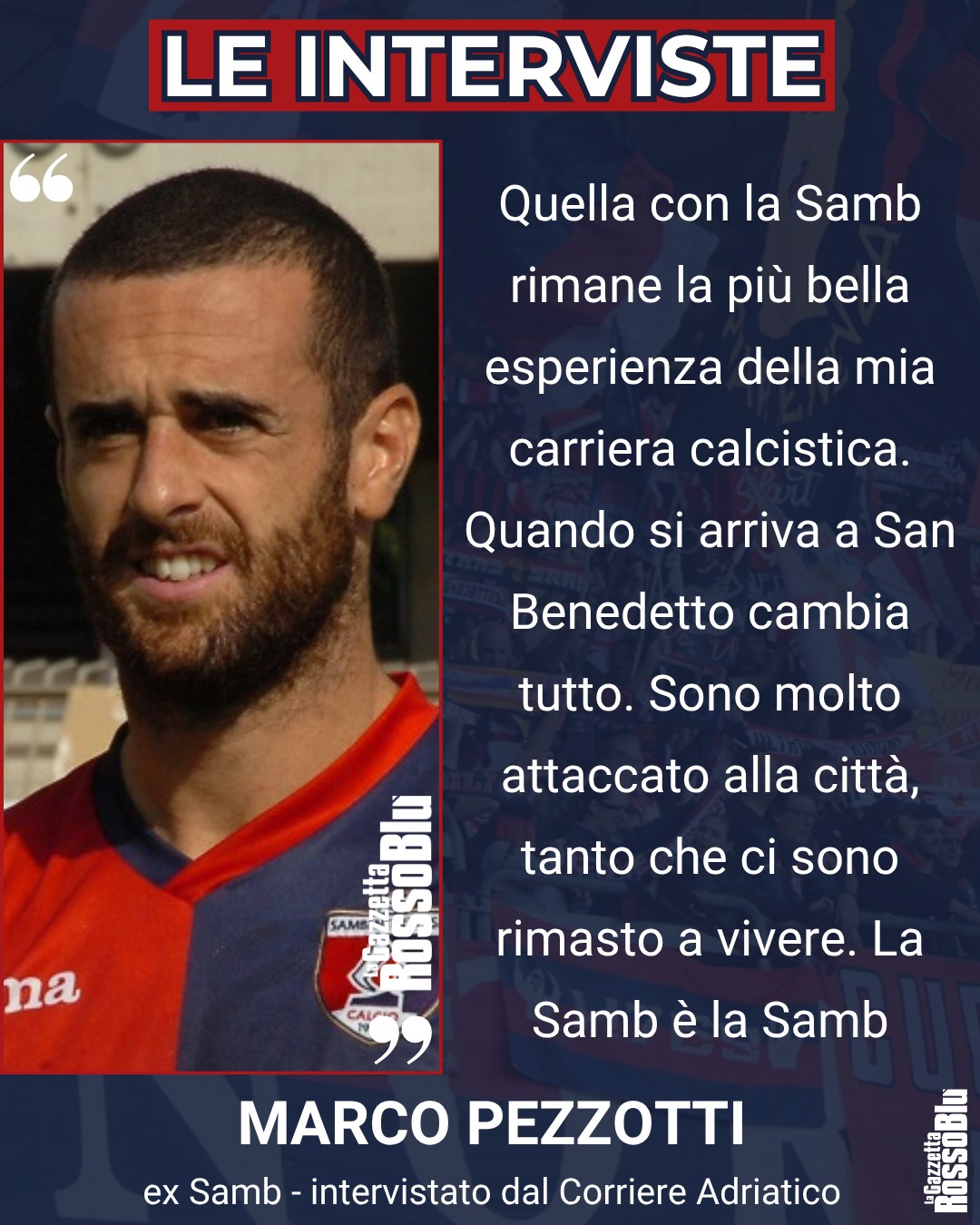 PEZZOTTI ©

@u.s.sambenedettese 🔴🔵, le parole dell'ex capitano rossoblù Marco Pezzotti 🎙 al Corriere Adriatico

#marcopezzotti #pezzotti #exsamb #grb #gazzettarossoblù #samb #sambenedettese #instagol #instafootball #lagazzettarossoblù #calcio #rossoblù #seriec #gironeb #legapro #seriecskywifi