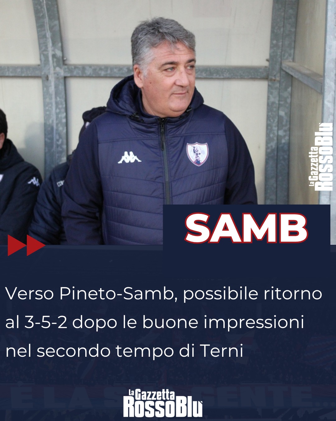 VERSO PINETO 🏟

@u.s.sambenedettese 🔴🔵, a Pineto i rossoblù potrebbero presentarsi col 3-5-2 dopo il buon secondo tempo di Terni

#pinetosamb #pinsam #grb #gazzettarossoblù #samb #sambenedettese #instagol #instafootball #lagazzettarossoblù #calcio #rossoblù #seriec #gironeb #legapro #seriecskywifi