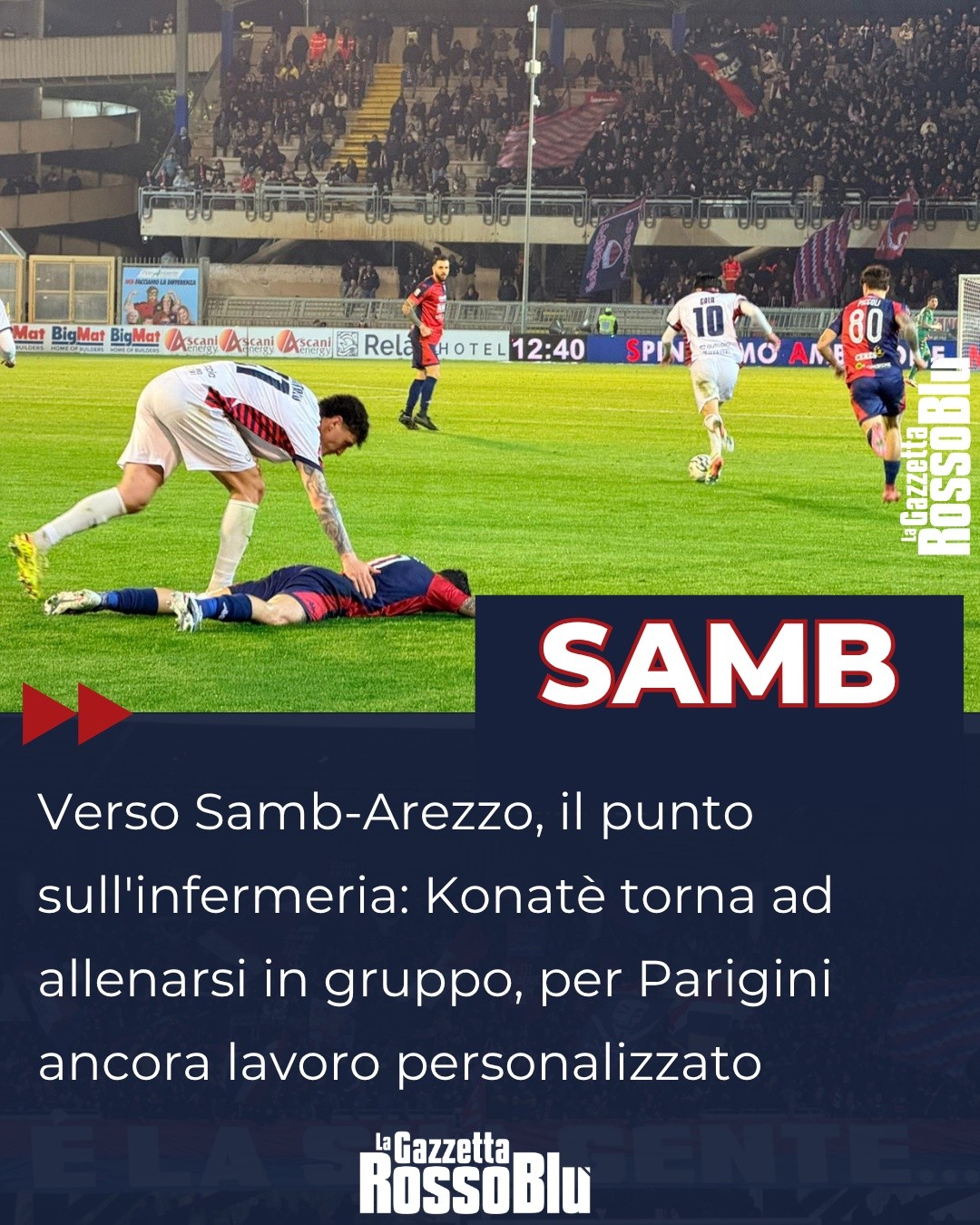 INFERMERIA🤕

Verso U.S. Sambenedettese🔴🔵-Arezzo, lavoro differenziato per Gigante, Tosi e Parigini; Konatè in gruppo