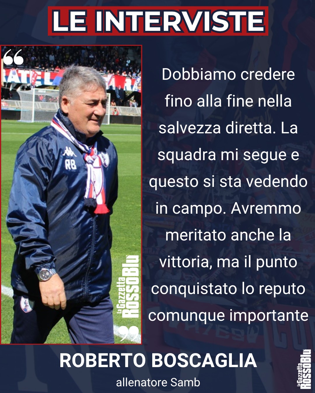 MISTER 🎙

@u.s.sambenedettese 🔴🔵, le parole di Roberto Boscaglia dopo il pareggio con l'Arezzo 🏟

#robertoboscaglia #boscaglia #samare #sambarezzo #grb #gazzettarossoblù #samb #sambenedettese #instagol #instafootball #lagazzettarossoblù #calcio #rossoblù #seriec #gironeb #legapro #seriecskywifi