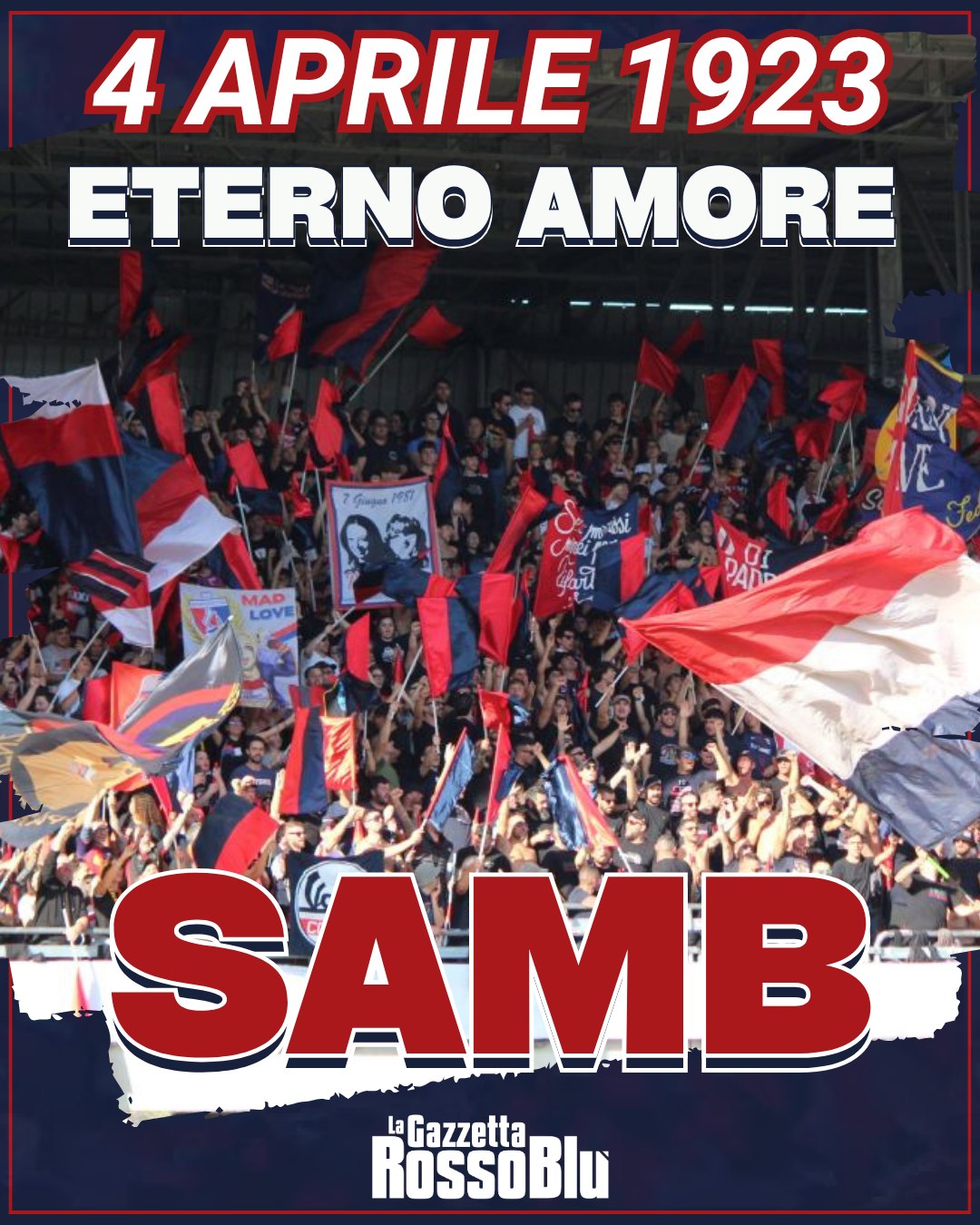 Da 103 anni ⏩ ci fa gioire, soffrire, Amare 💓

Tanti auguri @u.s.sambenedettese, nostro Eterno Amore ❤️💙

@seriec #4aprile1923 #grb #gazzettarossoblù #samb #sambenedettese #instagol #instafootball #lagazzettarossoblù #calcio #rossoblù #seriec #gironeb #legapro #seriecskywifi #happybirthday #birthday #bday #happybday #buoncompleanno #compleanno #tantiauguri #4aprile1923