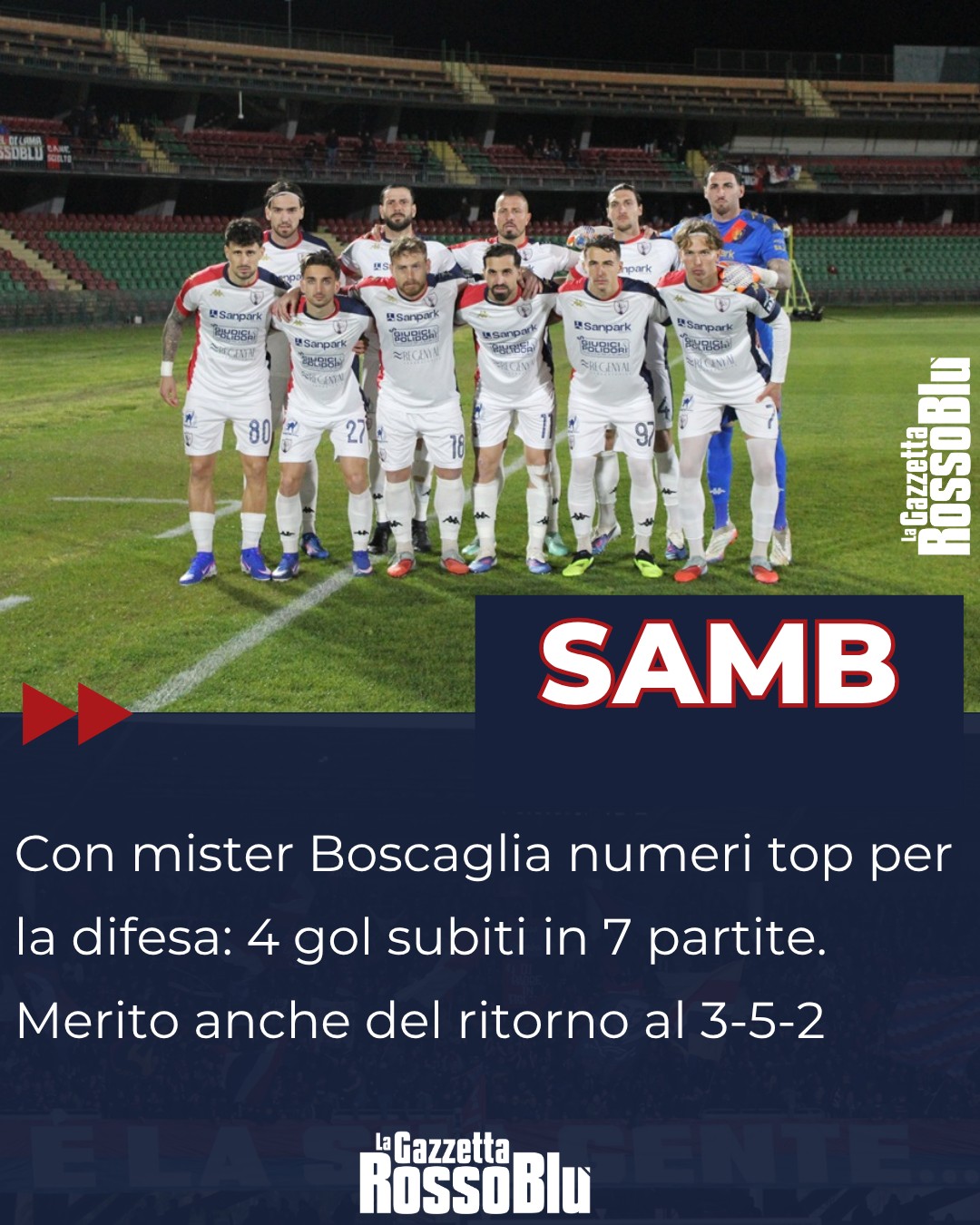 DIFESA 📈

L'@u.s.sambenedettese 🔴🔵 ha decisamente migliorato il suo rendimento difensivo con mister Boscaglia in panchina

#robertoboscaglia #boscaglia #grb #gazzettarossoblù #samb #sambenedettese #instagol #instafootball #lagazzettarossoblù #calcio #rossoblù #seriec #gironeb #legapro #seriecskywifi