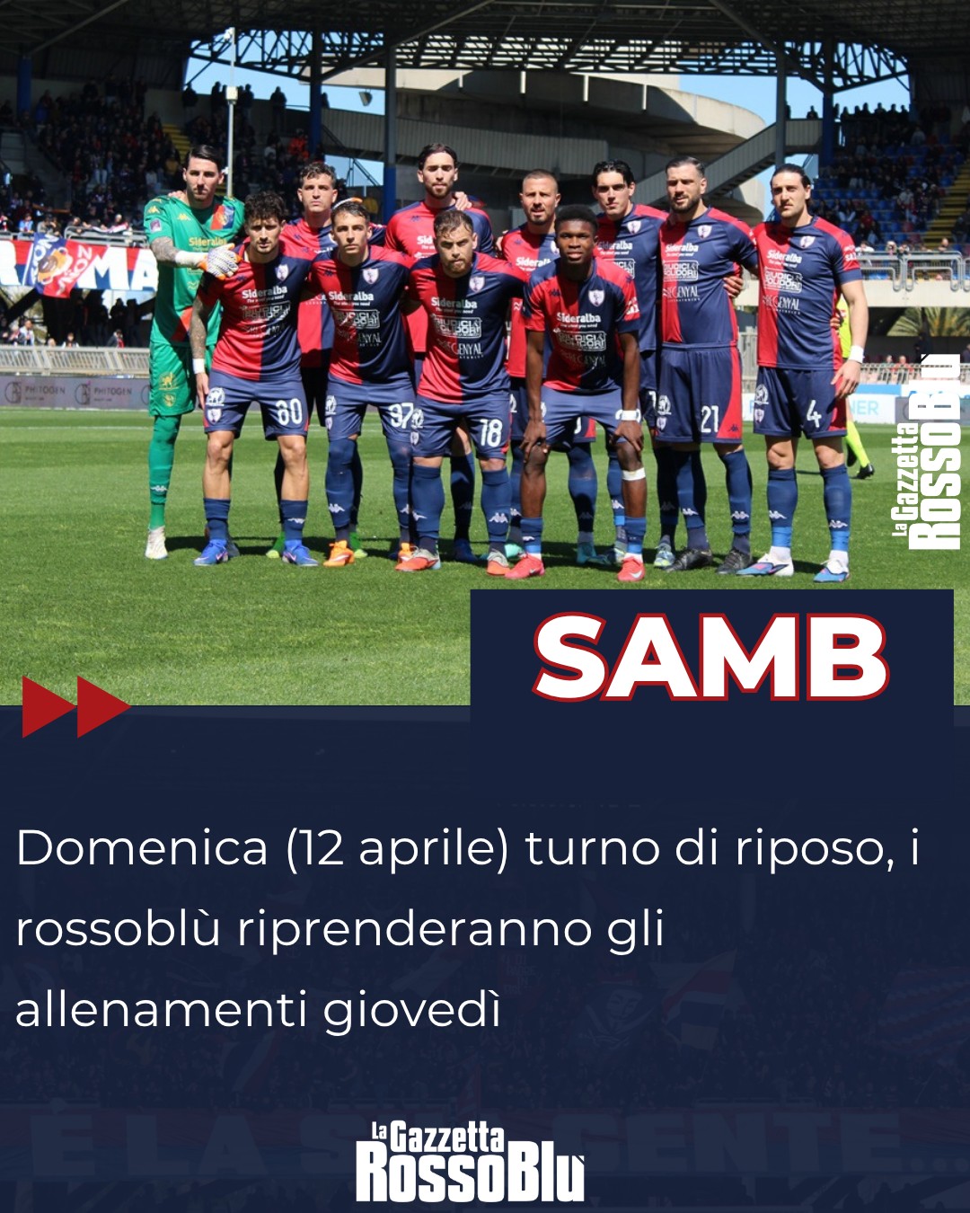 PROGRAMMA 🗓

@u.s.sambenedettese 🔴🔵, giovedì la ripresa degli allenamenti: domenica i rossoblù osserveranno il turno di riposo

#grb #gazzettarossoblù #samb #sambenedettese #instagol #instafootball #lagazzettarossoblù #calcio #rossoblù #seriec #gironeb #legapro #seriecskywifi