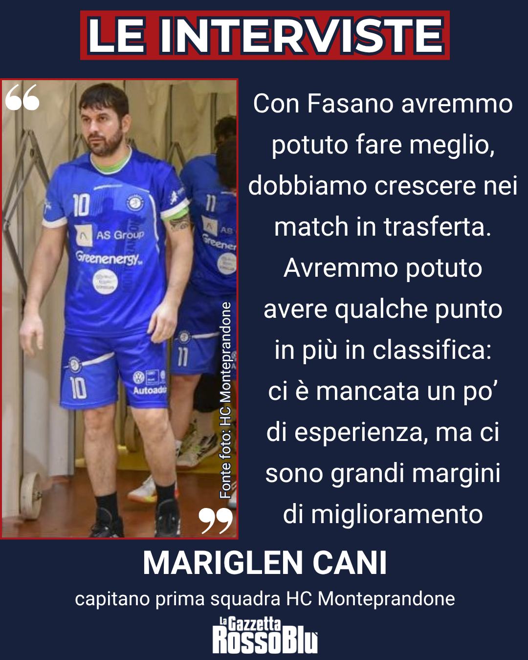PALLAMANO 🤾‍♂

@hc_monteprandone, le parole del capitano Mariglen Cani 🎙

#mariglencani #cani #pallamano #handball #serieasilver #pallamanomonteprandone #hcmonteprandone #monteprandone #grb #lagazzettarossoblù