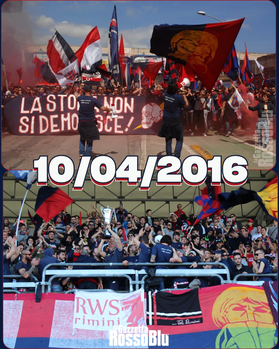 10 APRILE 2016 🔙

10 anni fa la penultima vittoria del campionato di Serie D dell'@u.s.sambenedettese 🔴🔵

in una giornata di grande festa 🎉 - iniziata col corteo dei tifosi dal Ballarin - la squadra allenata da Ottavio Palladini vinse 2-1 con la Jesina al Riviera delle Palme 🏟 e conquistò la matematica promozione in Serie C 🏆

#10aprile2016 #grb #gazzettarossoblù #samb #sambenedettese #instagol #instafootball #lagazzettarossoblù #calcio #rossoblù #seriec #gironeb #legapro #seriecskywifi