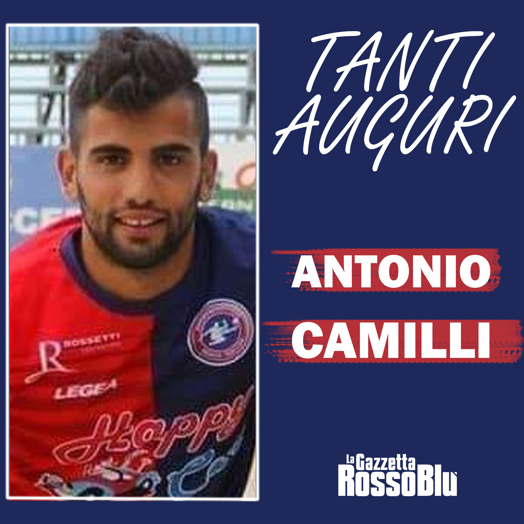 AUGURI ANTONIO 🎉

Compie oggi 33 anni l'ex Samb 🔴🔵 e Samb Beach Soccer Antonio Camilli. Tanti auguri!

#antoniocamilli #camilli #exsamb #grb #gazzettarossoblù #samb #sambenedettese #instagol #instafootball #lagazzettarossoblù #calcio #rossoblù #seriec #gironeb #legapro #seriecskywifi